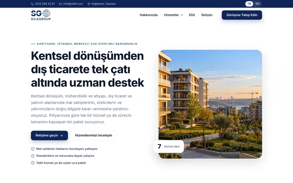 Sıla Group web sitesi